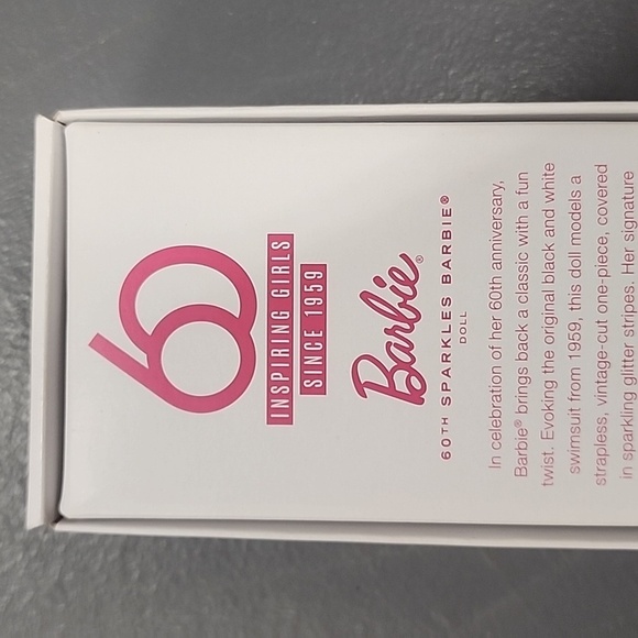 NRFB Mattel, 60th Sparkles AA Barbie 19' National Convention Collector Doll - Picture 8 of 16